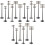 18 Pcs Mini Telephone Poles For Model Railway Sand Table Scene 5