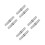 8 Pcs Scaffolding Accessories Galvanized Silver Iron 7