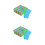 40Pcs Sponge Spool Wound Sheet Colorful Coil Headphone Cable Reel 9