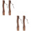 4 Pcs Wooden Replacement Handle Grip Set 8
