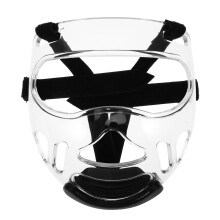 face protection boxing equipment creative face guard headgear men boxing headgear for wrestling adults hardened plastic transparent