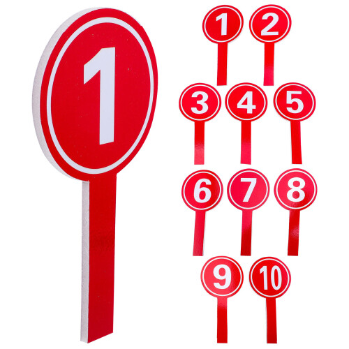 30 Pcs Score Paddles Handheld Number Boards Practical Handle 2
