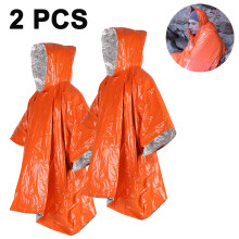 Bereit fürs Abenteuer: Ultraleichter Notfall-Poncho mit Wärmefunktion, ideal zum Campen, Wandern und für Outdoor-Aktivitäten, kompakt und leicht