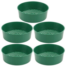 3 Pack Plastic Mesh Sieve Garden Soil Small Large Sifter Green