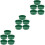 3 Pack Plastic Mesh Sieve Garden Soil Small Large Sifter Green 5
