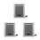 3Pcs Grey Aluminium Alloy Mailbox with Lock for Wall Mounting 10