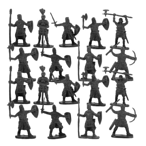 400 Pcs Mini Soldier Models Medieval Tiny Figures For Micro Landscaping