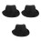 3Pcs Childrens Fedora Hats For Dancing Performance 58cm 6