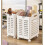 Laundry Hamper With Wheels Large Capacity White Narrow Model Foldable Home Use 5