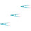 3Pcs Compact Cat Eye Brush Convenient Grooming Comb Blue for Pets 5