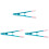 3Pcs Compact Cat Eye Brush Convenient Grooming Comb Blue for Pets 2