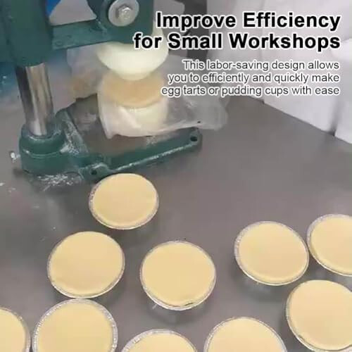 Manual Tart Shell Press For Egg Custard, Pie, And Waffle Shells 1