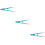 3Pcs Compact Cat Eye Brush Convenient Grooming Comb Blue for Pets 9