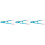 3Pcs Compact Cat Eye Brush Convenient Grooming Comb Blue for Pets 4