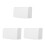 3 Pcs Sticky Style Socket Cover Double-Position Thickened Waterproof 9
