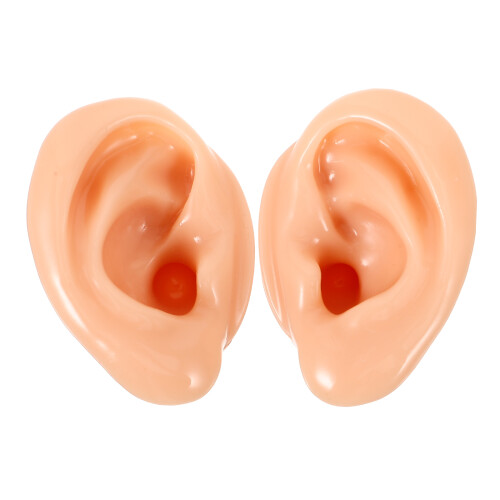 4 Pcs Silicone Ear Models For Earrings Display Assorted Colors