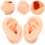 4 Pcs Silicone Ear Models For Earrings Display Assorted Colors 10
