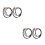 4 Pcs Audio Line Plastic Speakers Cell 7