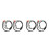 4 Pcs Audio Line Plastic Speakers Cell 5