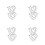 8 Pcs Fire Sprinkler Cover Screw Type Iron Cage Head Protector 8