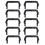 20 Pcs Cage Handle Kennel Plastic Travel Strap 2