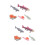 Set Of 2 Salmon Educational Plaything Aquatic Creatures 8