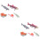 Set Of 2 Salmon Educational Plaything Aquatic Creatures 7