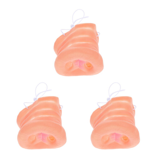 6 Pcs Simulation Pig Nose with Elastic Band Halloween Mask 2