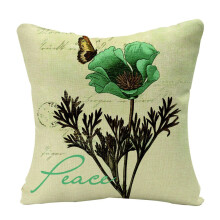 Cotton Linen Textile Decorative Throw Pillow Case, 18x18 Inches 45cmx45cm, Breathable Fabric for a Fresh and Cozy Feel