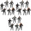 18 Pcs Simulation Soldier Toy Model Scene Educational Playset 5