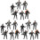 18 Pcs Simulation Soldier Toy Model Scene Educational Playset 4