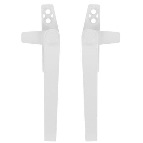 4 Pcs Handle White Aluminum Alloy Metal Universal
