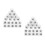 400 Pcs Plastic Clothing Size Circle Rings Display 8
