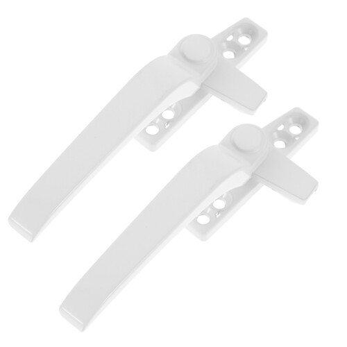 4 Pcs Handle White Aluminum Alloy Metal Universal 2