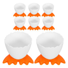 40Stk Orange Eierbecher PP Für Ostern Zuhause