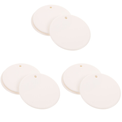 3 Pcs Hanging Pendant Hand-Painted Tags Graffiti Ceramic Pendants Diy 1