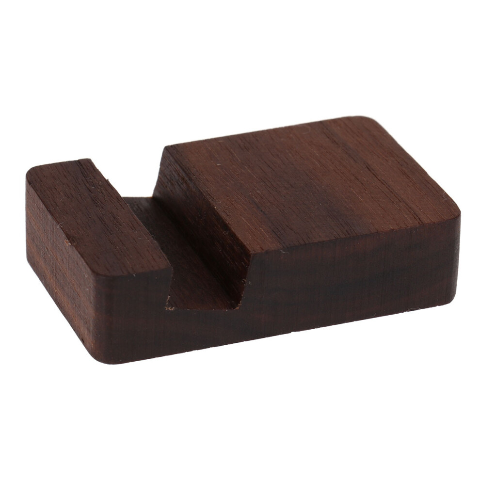 2Pcs Wooden Phone Stand Universal Desktop Holder Portable Bracket Dark 3203841183384