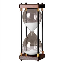 Große Sanduhr (60 Minuten), Regenbogen-Sanduhr, Geschenk für Zuhause, Schreibtisch, Weiß