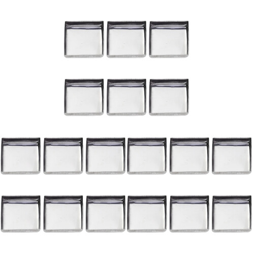 180Pcs Durable Silver Metal Eyeshadow Pans for DIY Makeup Storage 1