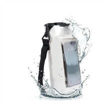 Surfboard Bag Cover Surfboard Deck Bag 2L Surfboard Kayak Storage Bag for Trekking Swimming Surfing Dinghy Bags Sup Board Accessories (White Swim Bag)