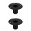 2Pcs Iron Speaker Bracket Stable Flat Base Black Speaker Stand 10