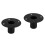 2Pcs Iron Speaker Bracket Stable Flat Base Black Speaker Stand 9