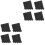 8 Pcs Floor Mat Rubber Corner Guard Ladder 8