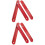 4 Pcs Double Ladder Hinge Pull Hook Red Aluminum Alloy Ladders 7