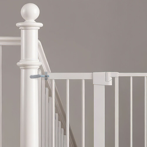3 Pcs Alloy Guardrail Fitting Gate Fence Fixator Silver 2