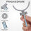 3 Pcs Alloy Guardrail Fitting Gate Fence Fixator Silver 6
