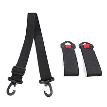 Snowboard boot strap Adjustable mounting strap Black sports accessories