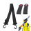 Snowboard boot strap  Adjustable mounting strap  Black sports accessories 4