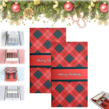 Livreto de Cartões de Presente de Natal Feito à Mão, Envelope Porta-Dinheiro de Natal para Dinheiro, Cartão Surpresa de Natal DIY