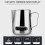 Espumador de leite com visor de temperatura e copo para latte art 350ml 8